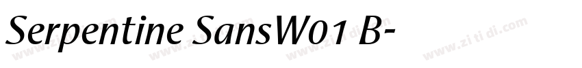 Serpentine SansW01 B字体转换